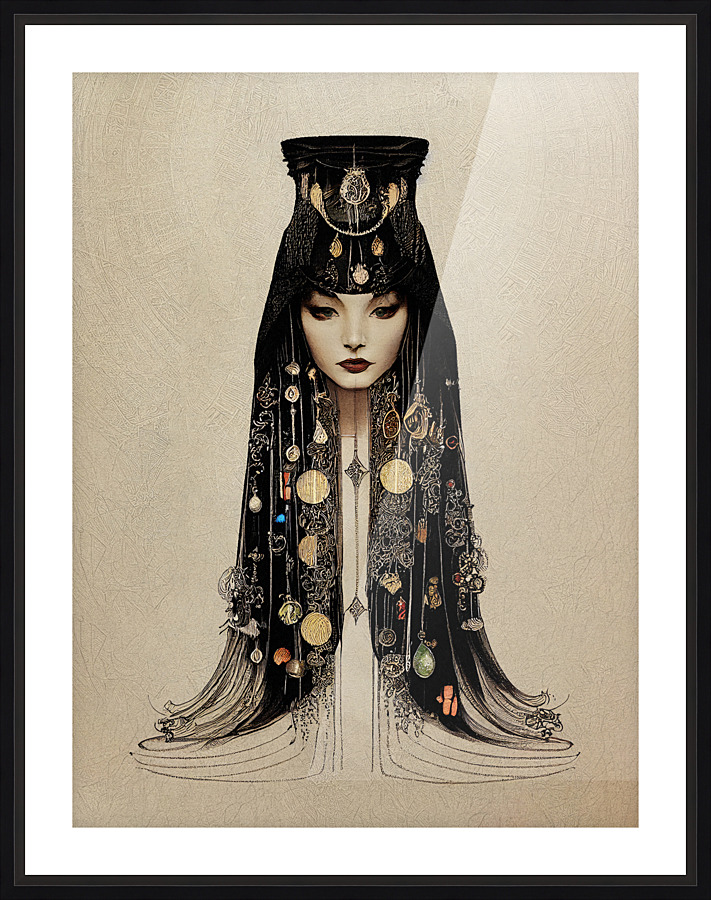NITOCRIS  •  Queen of Mystery  Framed Print Print
